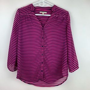 Banana Republic Striped Blouse, Size Small